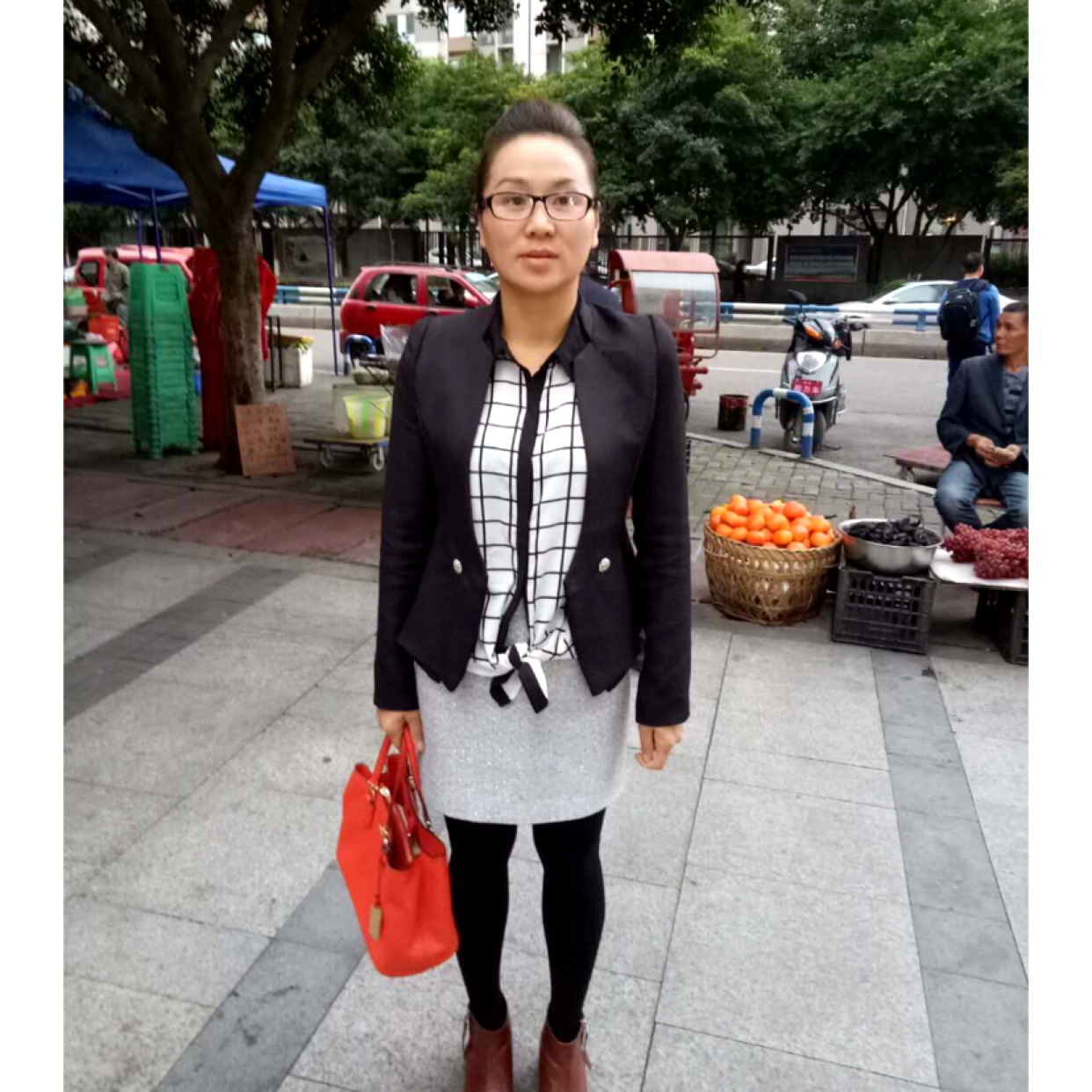 夏天乘凉的照片