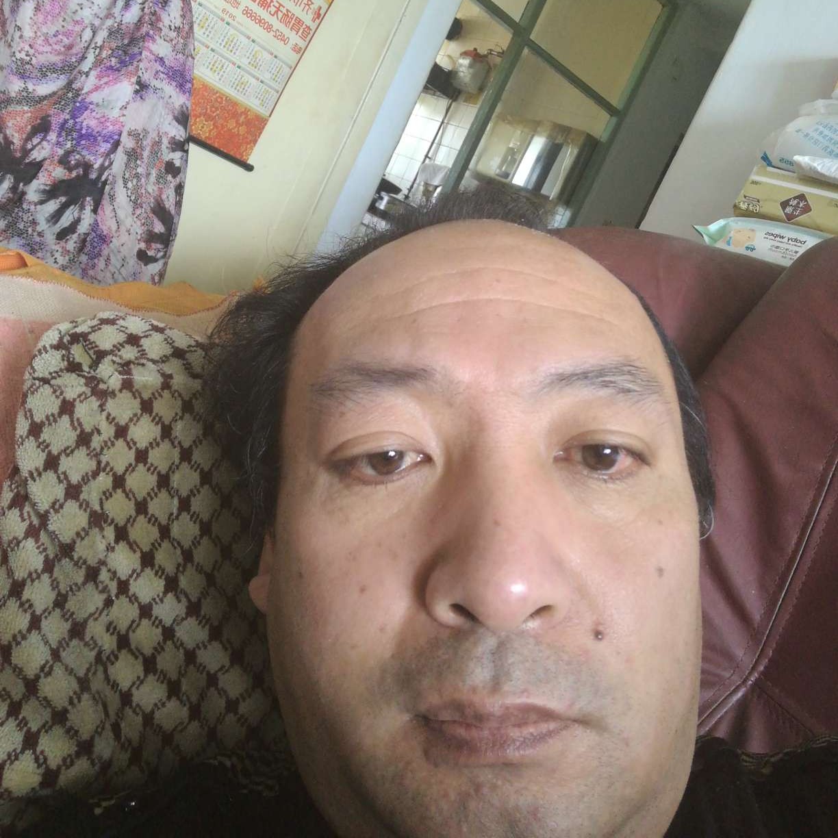 自觉蹙眉白猫的照片