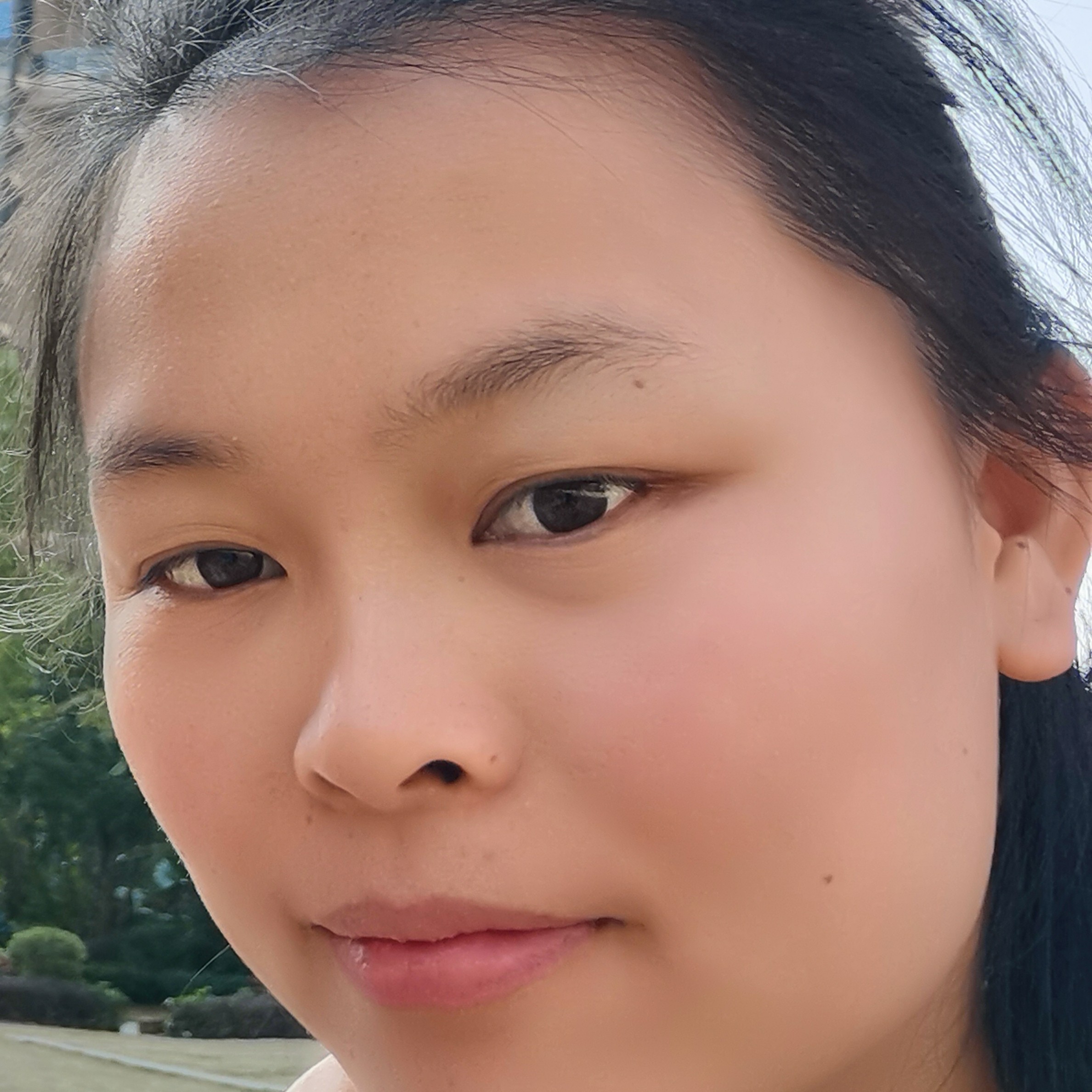 清秀苦恋电脑的照片