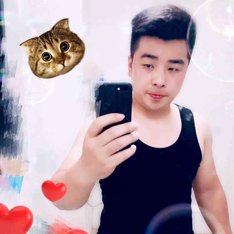 。晒脸的照片
