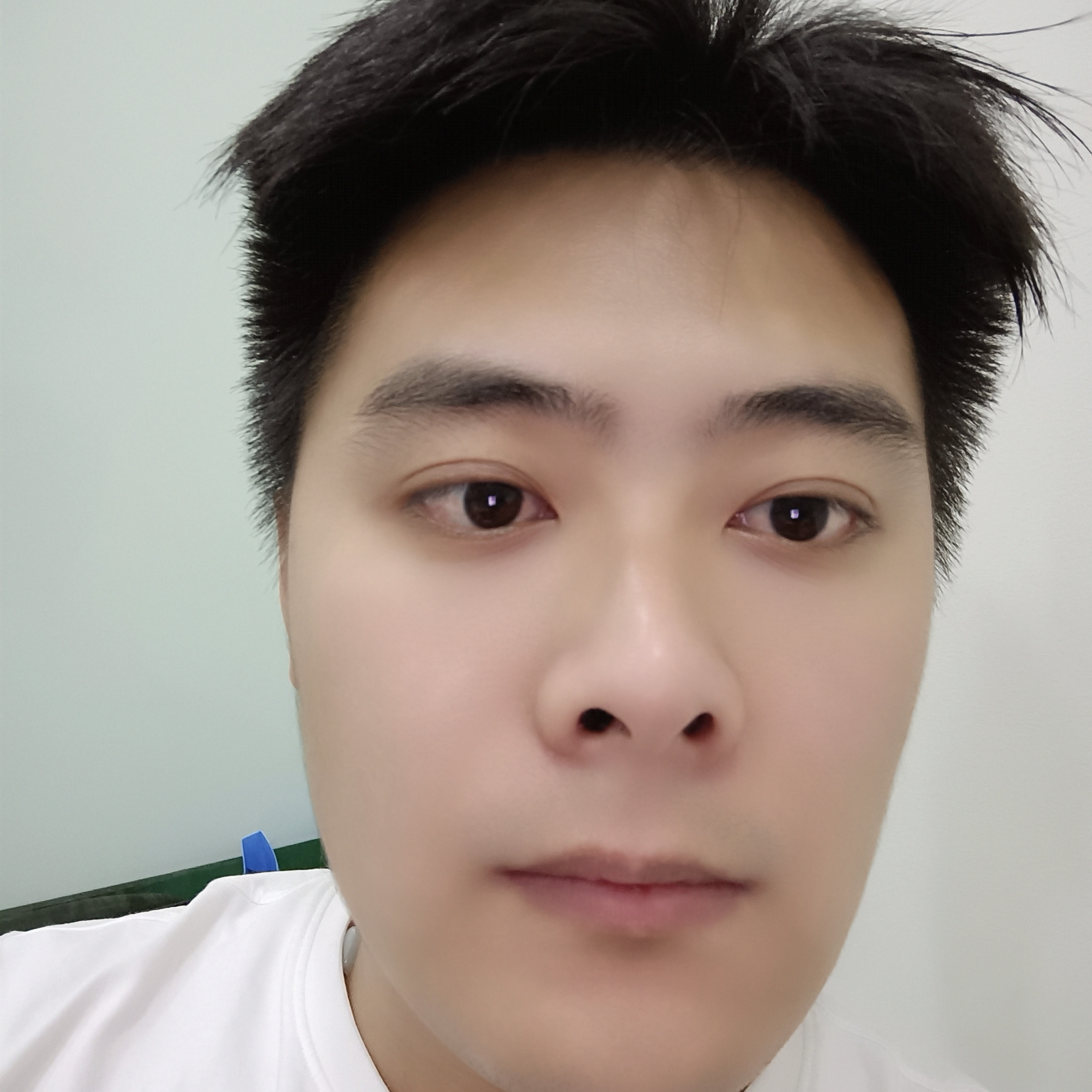 英俊笑含羞草的照片