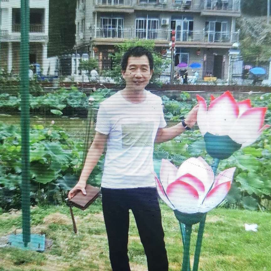 欣慰深拥仙人掌的照片