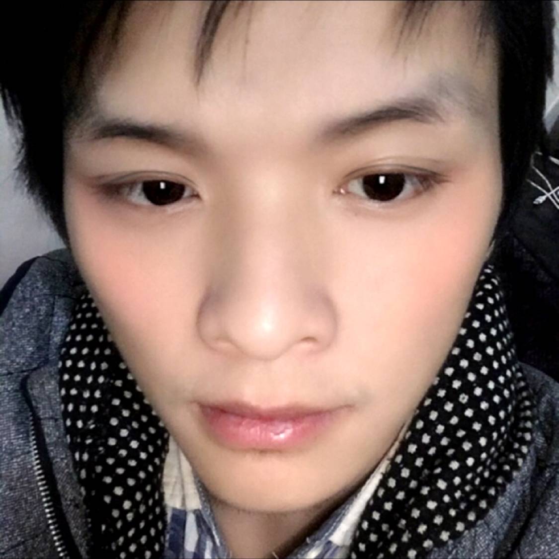 微笑面对现实嘿嘿的照片