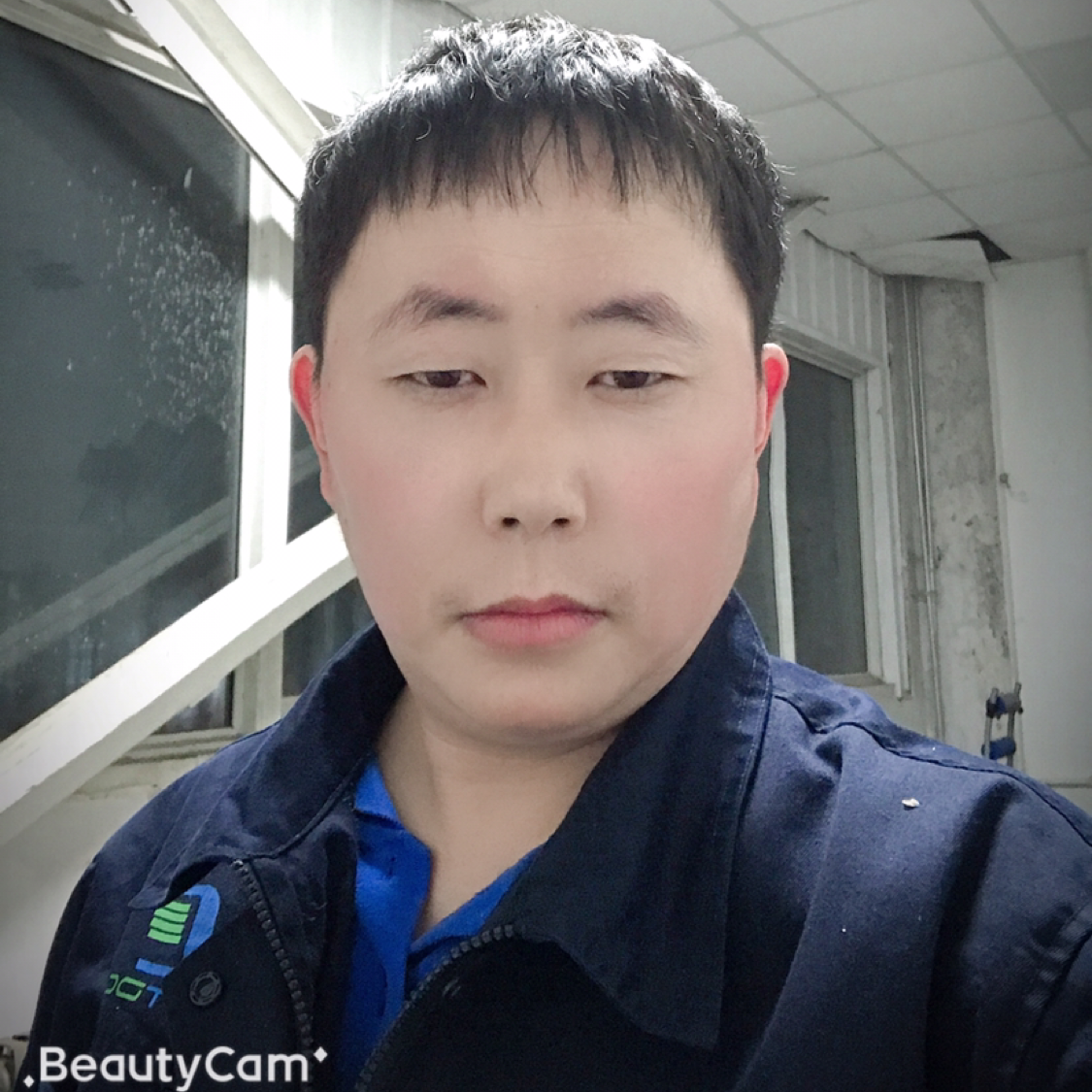 内向向蓝天的照片