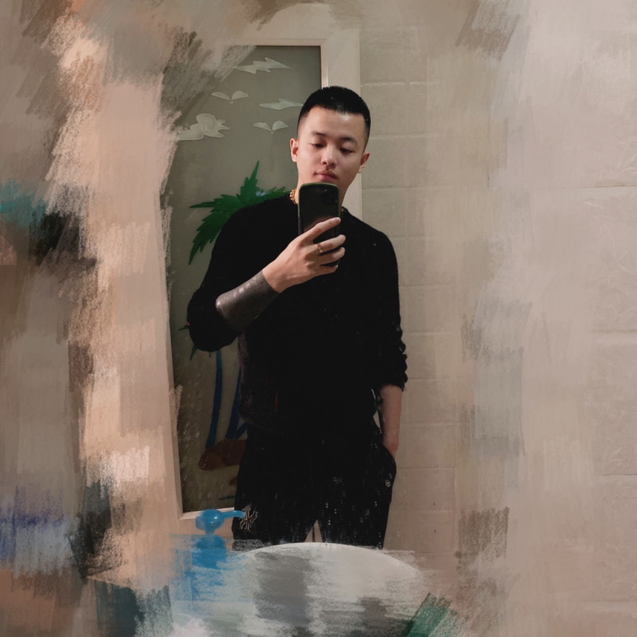 坚强打情动的照片