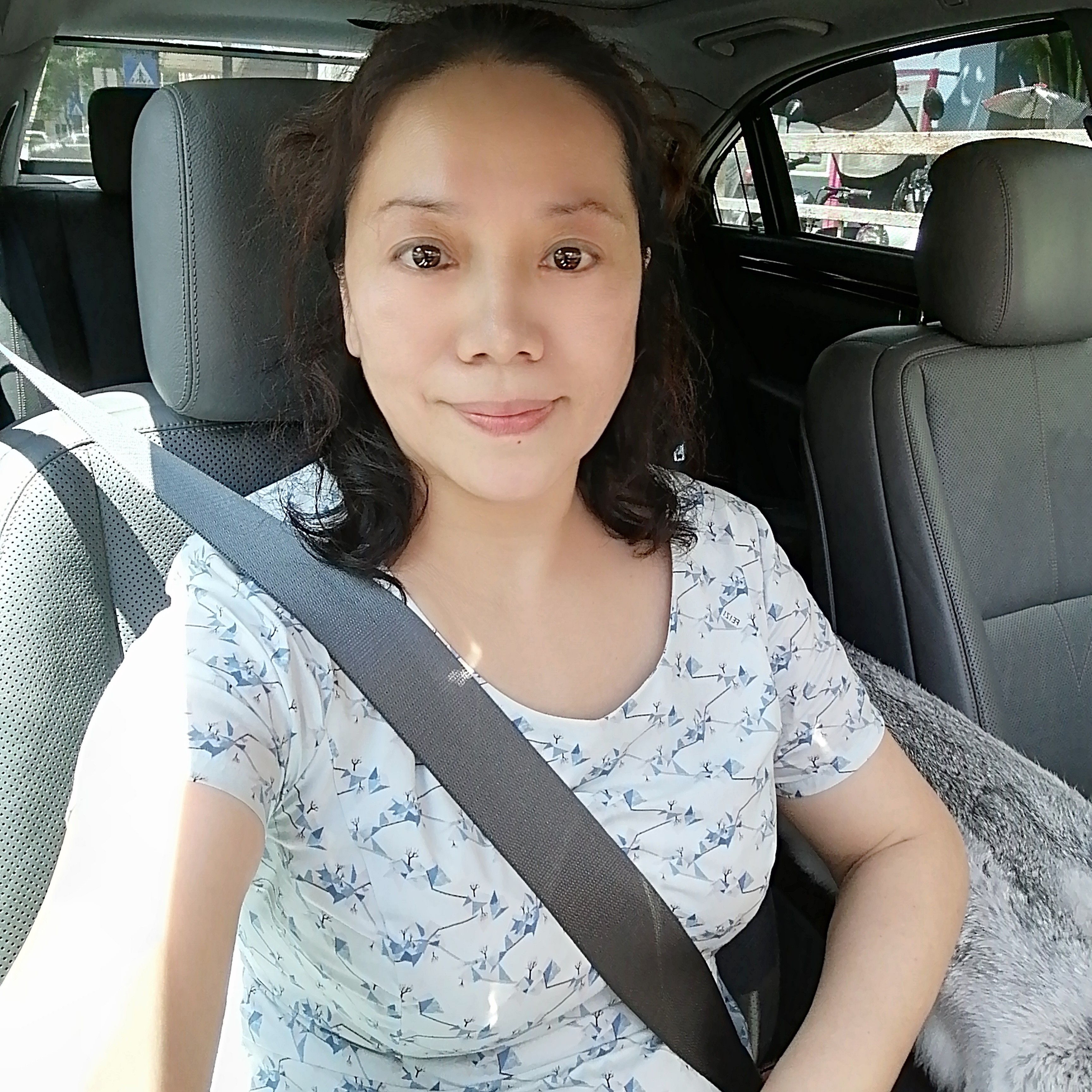 傻傻深拥枫叶的照片