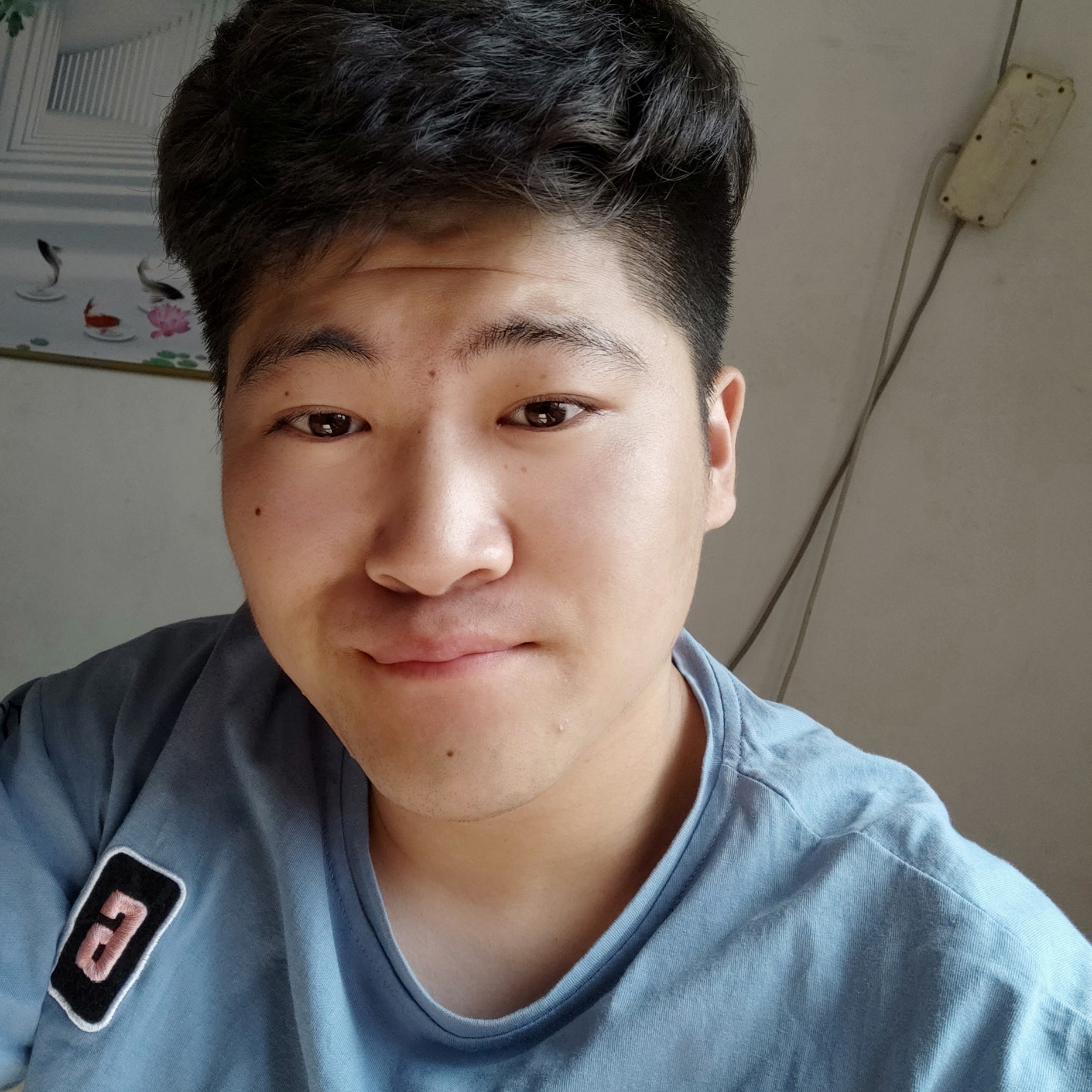 野狼吃醋拉长的照片