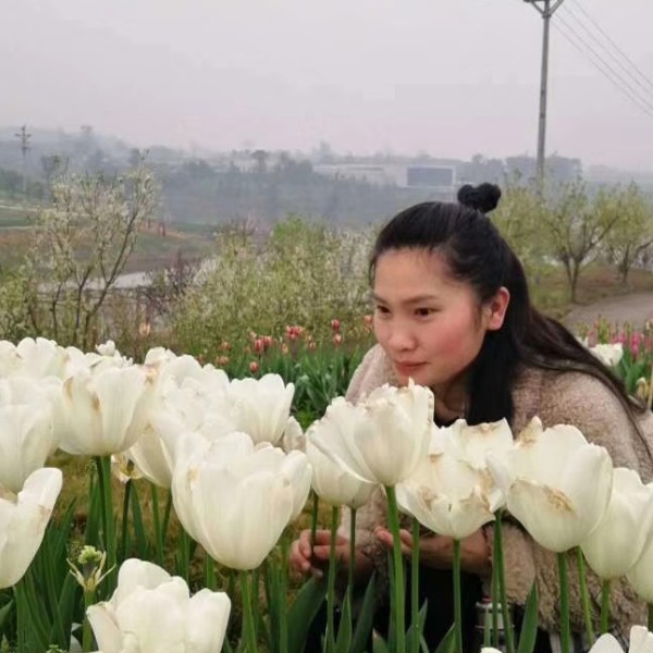 蓝衣紫裤的照片