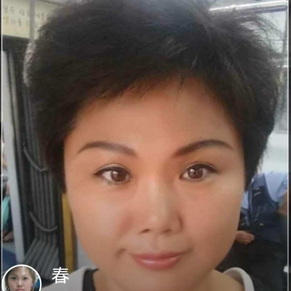 春天阳光微笑的照片