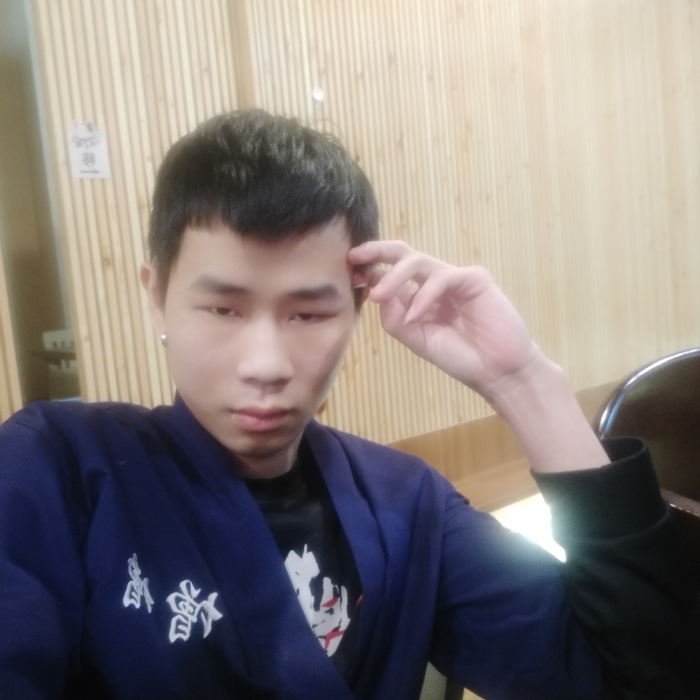 落寞打微笑的照片