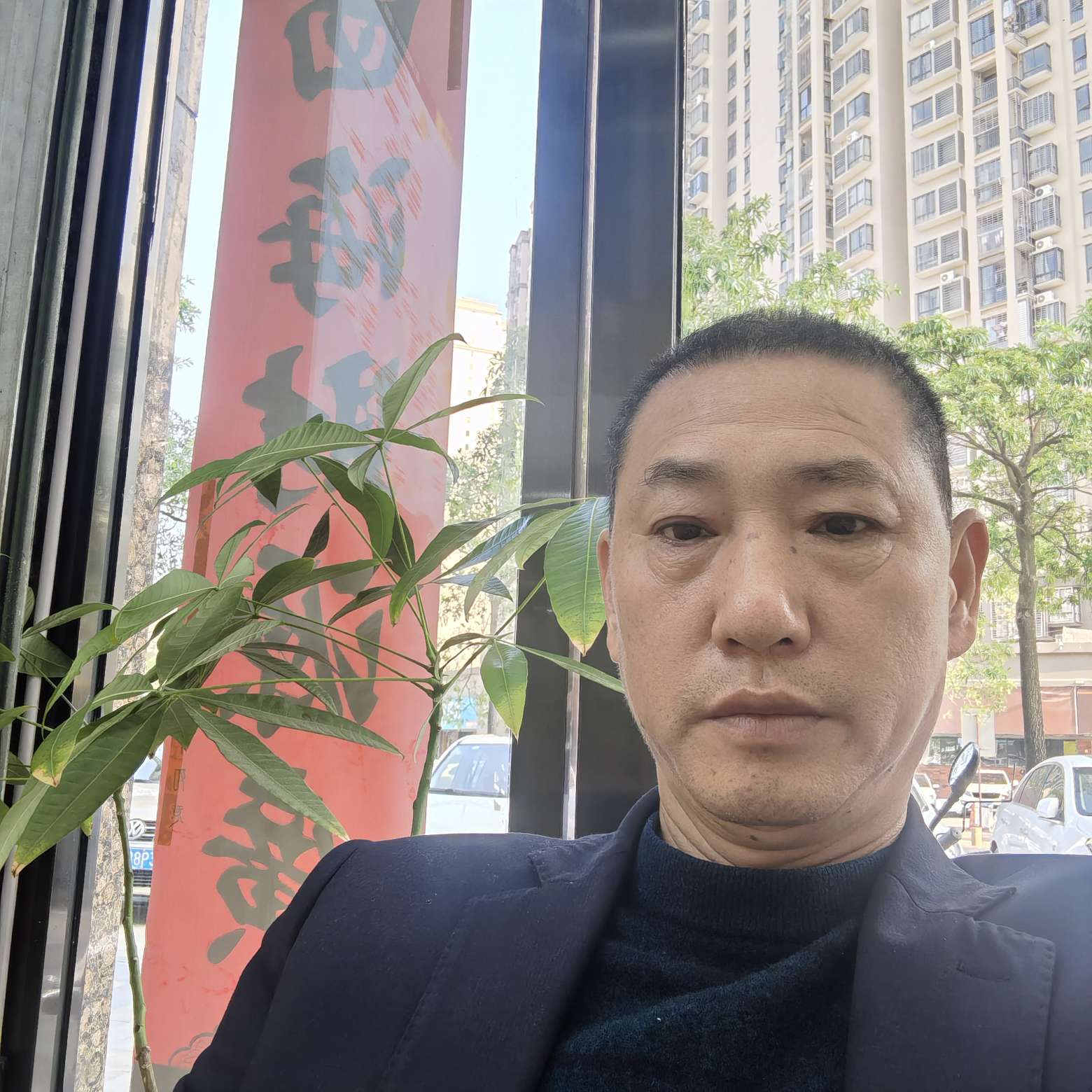 青花倾心恬静的照片